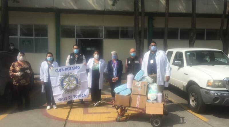 Damas Voluntarias del Club Rotario Valle de Toluca donan insumos médicos al  hospital Nicolás San Juan en Toluca