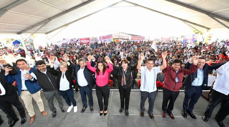 <strong>“Como Senadora, cumplo la encomienda del Presidente López Obrador: servirle con honor al Pueblo del Estado de México”, afirma Delfina Gómez</strong>