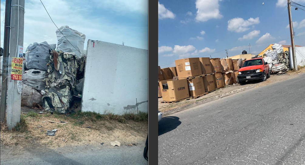 En San Mateo Atenco, vecinos denuncian fuerte contaminación de planta  recicladora y peligro en gasera