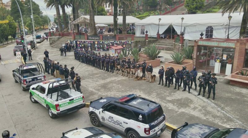Policía de Metepec trabaja con la Secretaría de Seguridad del Estado de México y Policías de municipios colindantes