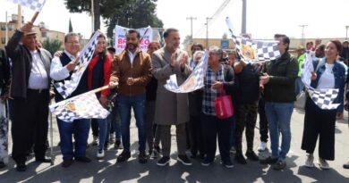 Fernando Flores Fernández alcalde de Metepec, da arranque al programa “Escuadrón Tapa tu Bache”