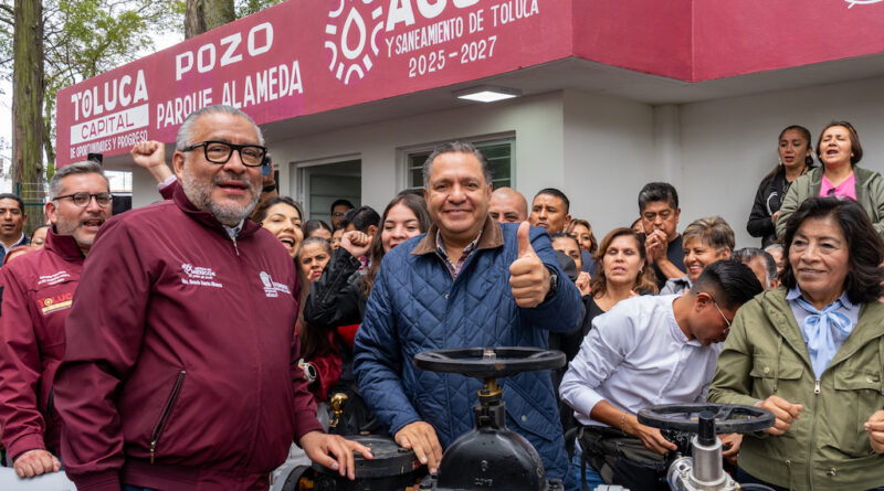 INAUGURACIÓN DEL POZO ALAMEDA CENTRAL DE TOLUCA