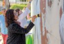 Rectora Paty Zarza participó en mural “El Nigromante, legado y huella de un visionario”, en el Plantel “Ignacio Ramírez Calzada” de la UAEMéx