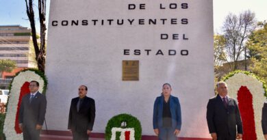 Participan congresistas en ceremonia por la Constitución estatal