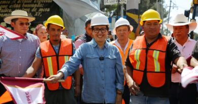 Azucena Cisneros dio el banderazo, construyen colector en Aragón para dar fin a inundaciones históricas