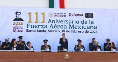 Acompaña Gobernadora Delfina Gómez a la Presidenta Claudia Sheinbaum al 111 Aniversario de la Fuerza Aérea Mexicana, esperanza y orgullo nacional