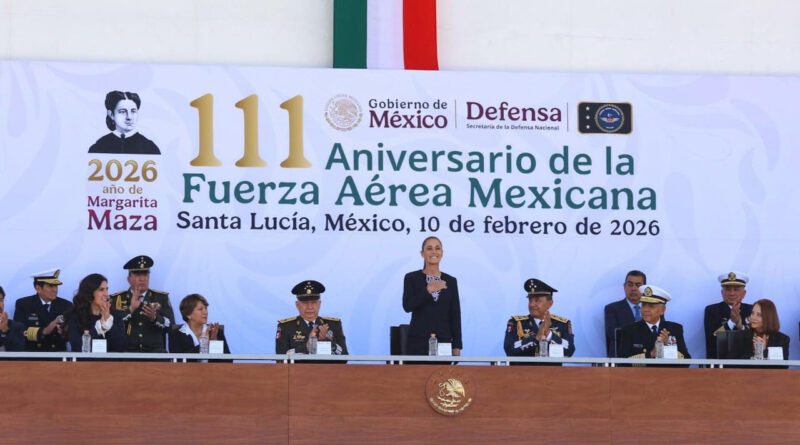 Acompaña Gobernadora Delfina Gómez a la Presidenta Claudia Sheinbaum al 111 Aniversario de la Fuerza Aérea Mexicana, esperanza y orgullo nacional