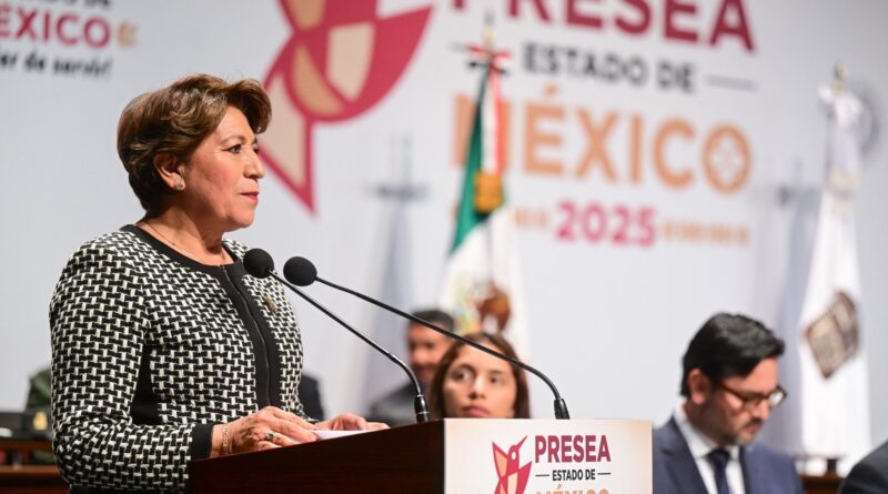 Gobernadora Delfina Gómez entrega Presea Estado de México 2025 en Texcoco