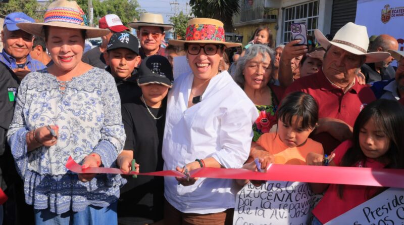 En Ecatepec, se inauguran más de un kilómetro de repavimentaciones