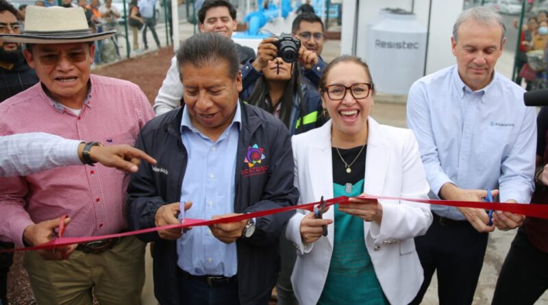 ¡Lo logra Azucena Cisneros! Pone en marcha planta potabilizadora de agua “Emiliano Zapata”