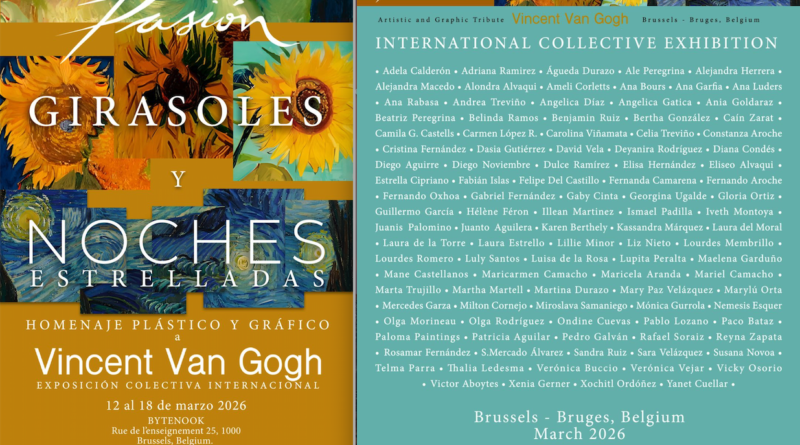 “Pasión, girasoles y noches estrelladas”: homenaje a Van Gogh llega a Bruselas