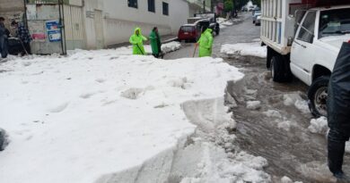 “Operativo Tormenta” en Ecatepec por lluvia con granizo