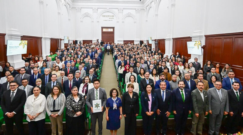 Gobierno de Delfina Gómez acompaña el informe de la primera Rectora de la UAEMéx