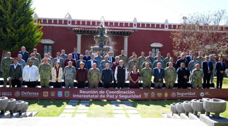 Gobernadora Delfina Gómez participa en la Coordinación Interestatal de Paz y Seguridad con siete entidades de la zona centro