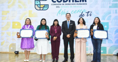 Gobierno del EdoMéx y CODHEM reconocen a cuatro mexiquenses con el “Premio Mujeres Defensoras de Derechos Humanos 2026”