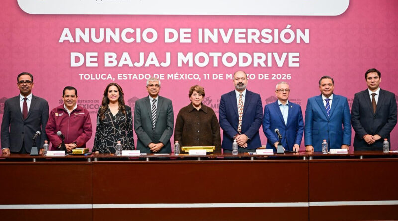 Anuncia Gobernadora Delfina Gómez inversión histórica de Bajaj en EdoMéx; 145 mdd con producción de hasta 500 mil motocicletas