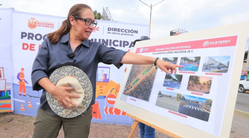 Azucena Cisneros arranca la rehabilitación integral de avenida R1