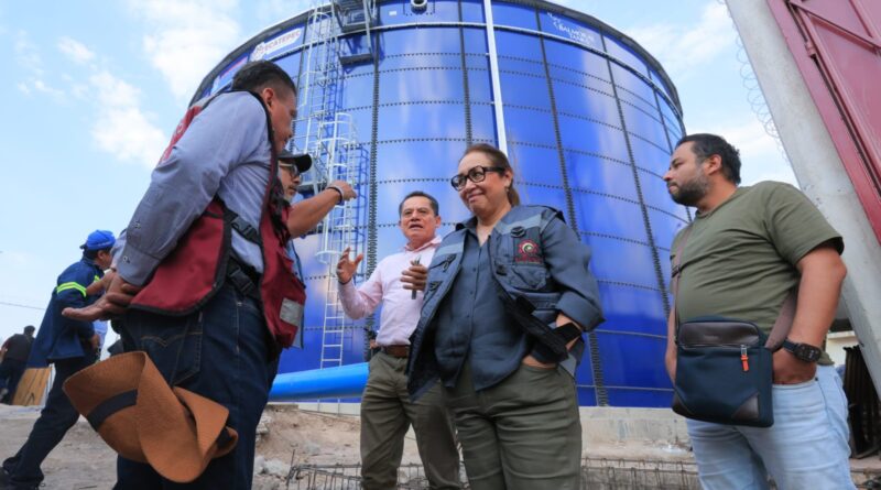 Con el “Tanque Maestro de Ciudad Cuauhtémoc”, Azucena Cisneros impulsa grandes obras como parte de la estrategia de seguridad