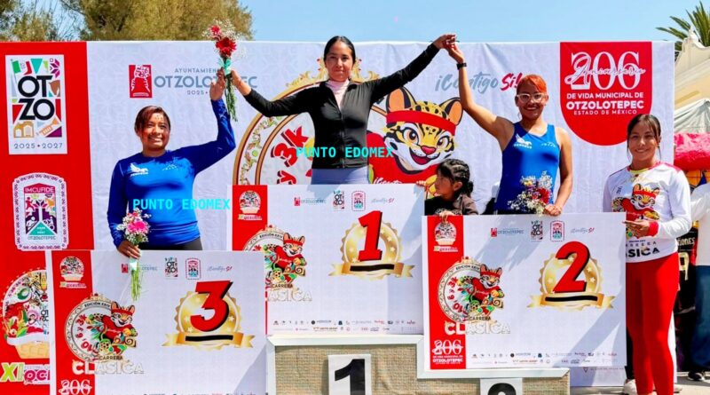 Coparon JC Mendoza y Miriam González la XXIV Carrera Clásica de Otzolotepec