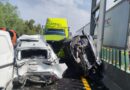 En Ecatepec, carambola deja 18 lesionados y un hombre fallecido, Protección Civil atiende múltiple choque