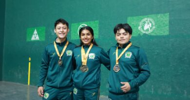 “Tres medallas Tres” para la UAEMéx en frontón en los Campeonatos Nacionales ANUIES 2026