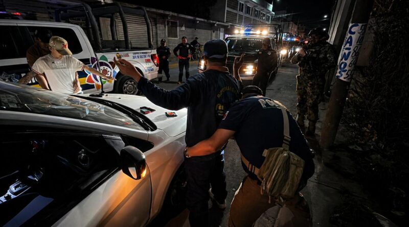 Policía de Ecatepec realiza operativo Blindaje en límites con Jaltenco