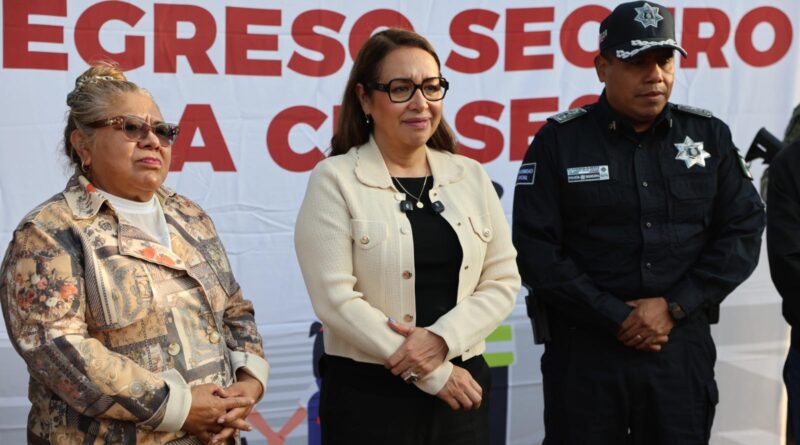 En Ecatepec 164 mil estudiantes vuelven a las aulas, Azucena Cisneros activa Operativo “Regreso a Clases Seguro”