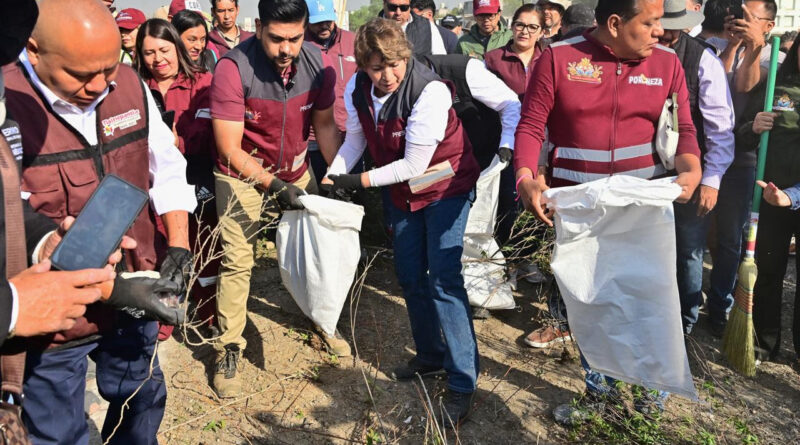 Pone el ejemplo Gobernadora Delfina Gómez, en Mega Jornada de Limpieza en Ecatepec, Nezahualcóyotl y Tlalnepantla se recolectan más de 21 toneladas de basura