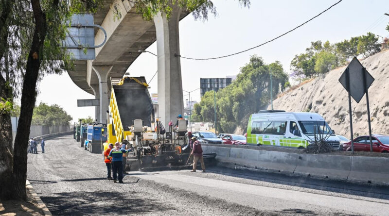 Gobierno de Delfina Gómez da resultados, a tres meses de trabajos, registra avance de 90% en reconstrucción de Periférico Norte  