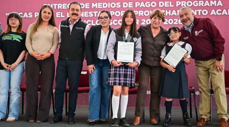 Gobierno de Delfina Gómez impulsa la permanencia escolar con la entrega de más de 37 mil Becas por Aprovechamiento Académico en EdoMéx