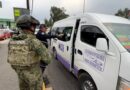 Ecatepec, en el marco del Operativo Violeta-Transporte Seguro se detienen a tres por portar arma blanca y droga