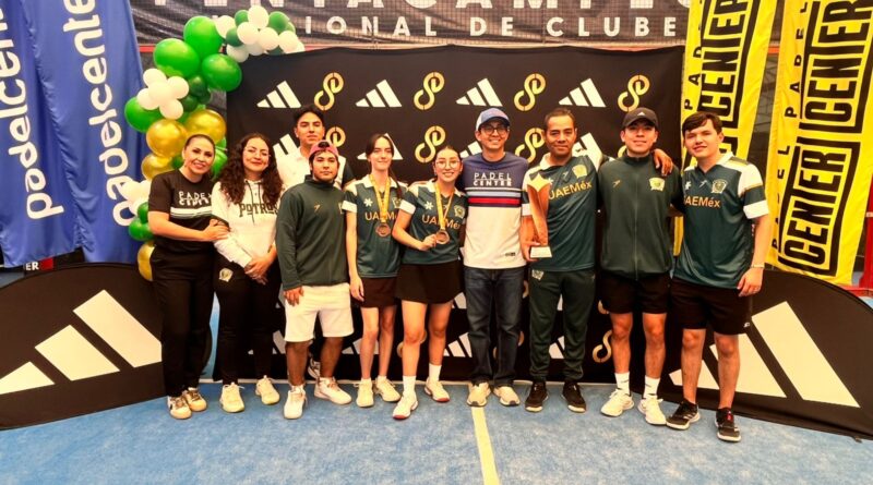 Frontón y pádel aportan preseas a la UAEMéx en Campeonatos Nacionales ANUIES 2026