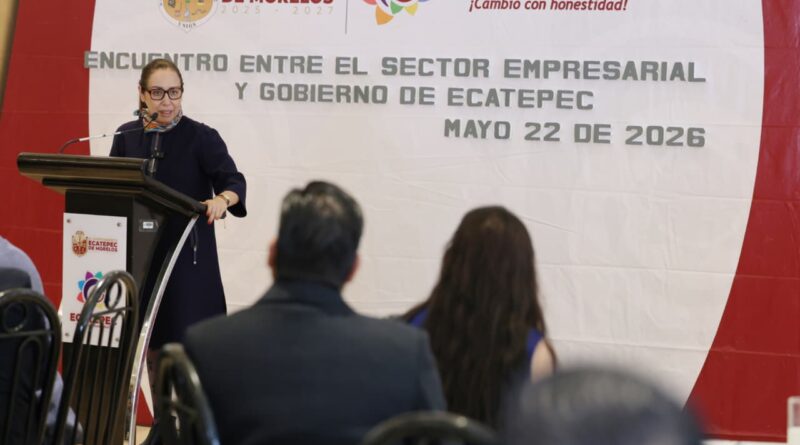 “En Ecatepec, sepan que pueden venir a fincar sus empresas”: Azucena Cisneros