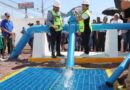 Azucena Cisneros inaugura pozo de agua con tecnología de última generación