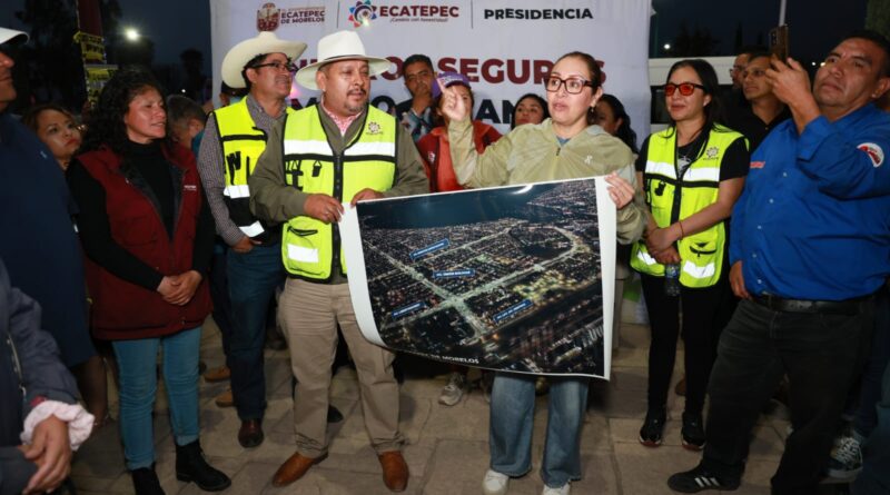 Más luz a Ecatepec, Azucena transforma e ilumina Las Américas tras años de abandono