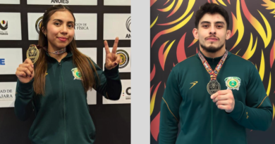 Oro y plata para la UAEMéx, Jade Pérez y Ricardo Guerra levantan la mano en judo universitario