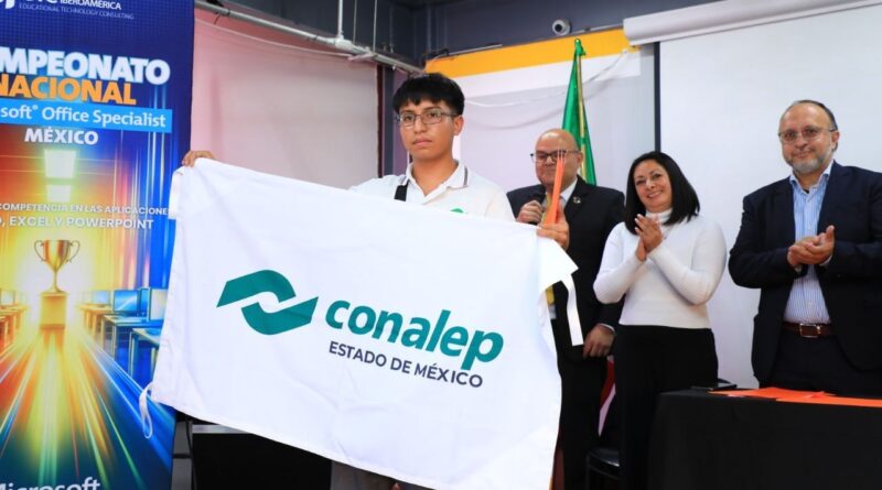 Estudiante mexiquense del CONALEP Tlalnepantla gana tercer lugar en Campeonato Nacional Microsoft Office Specialist 2026