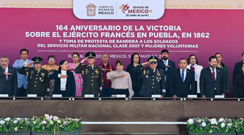 Encabeza Gobernadora Delfina Gómez el 164 Aniversario de la Batalla de Puebla en Rayón; Presidenta Claudia Sheinbaum destaca la soberanía nacional