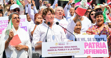 Gobernadora Delfina Gómez y 75 mil mexiquenses en Tlalnepantla respaldan compromiso de Presidenta Claudia Sheinbaum a dos años del proyecto de transformación