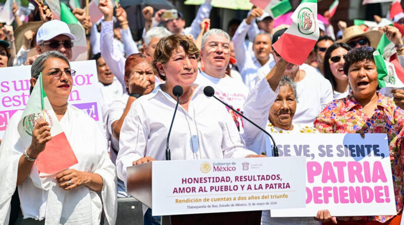 Gobernadora Delfina Gómez y 75 mil mexiquenses en Tlalnepantla respaldan compromiso de Presidenta Claudia Sheinbaum a dos años del proyecto de transformación