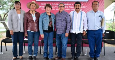 En Texcoco Gobernadora Delfina Gómez invierte en infraestructura para almacenar más de 50 millones de litros de agua