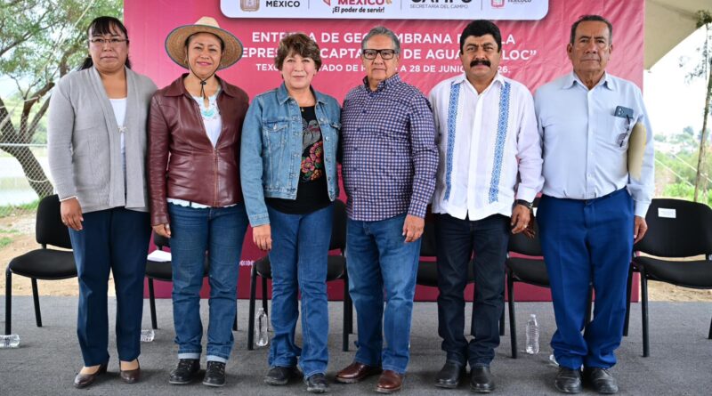 En Texcoco Gobernadora Delfina Gómez invierte en infraestructura para almacenar más de 50 millones de litros de agua