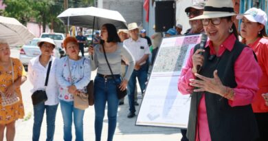 Azucena Cisneros arranca obras integrales en la avenida Gasoducto en San Pedro Xalostoc