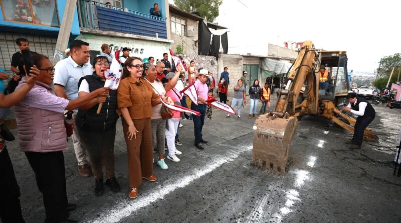 ¡El progreso no se detiene! Azucena Cisneros da banderazo de inicio a obras en la avenida Ecatepec