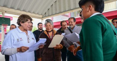 Visita Gobernadora Delfina Gómez Secundaria “2 de Octubre” en Ixtapaluca; da seguimiento a mesas de trabajo para mejorar condiciones del personal docente y estudiantes