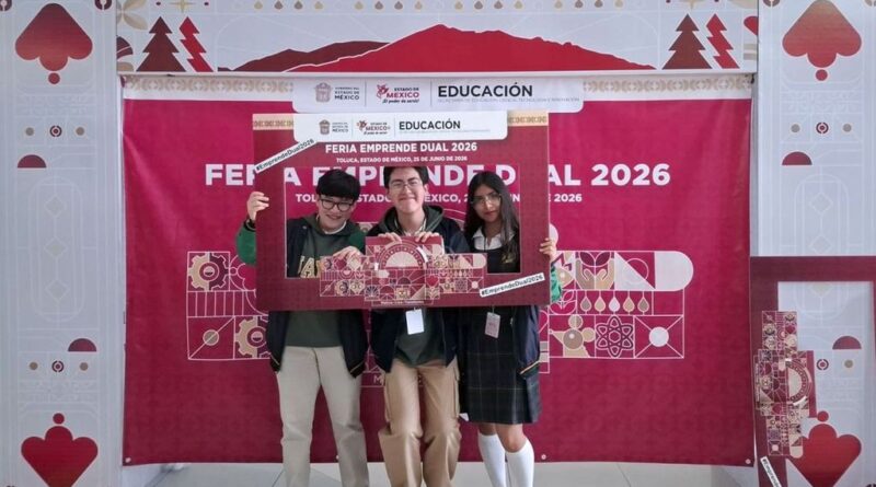 Ponen en alto a UAEMéx, estudiantes ganan primer lugar en Feria Emprende-Dual 2026 con aplicación de orientación vocacional