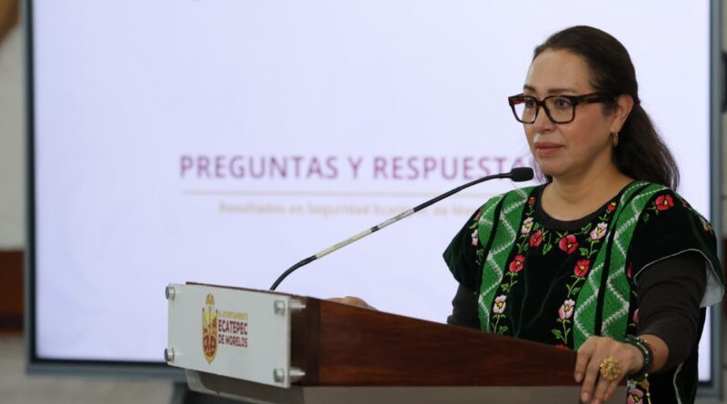 “En Ecatepec alto al robo de agua, delito que en el pasado dejaron crecer y con ello hicieron negocio”: Azucena