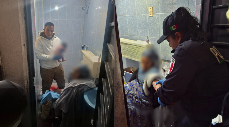 Policía de Ecatepec apoya a mujer en labor de parto en vivienda