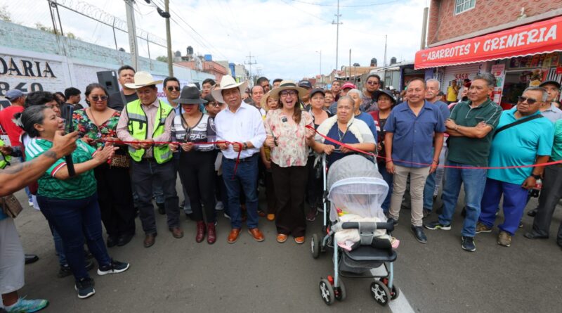 En Ecatepec 4 comunidades beneficiadas con 1.5 km de repavimentación
