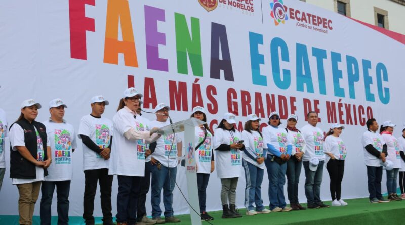 En Faena Ecatepec, la más grande de México, se levantan varias toneladas de basura